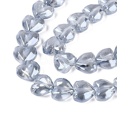 Electroplate Transparent Glass Beads Strands EGLA-N056-01A-01-1