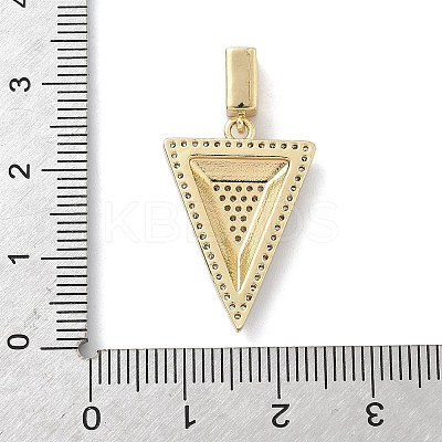 Brass Micro Pave Cubic Zirconia Pendants LS-KK-F909-01G-02-1