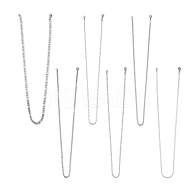 304 Stainless Steel Chain Necklace NJEW-TA0001-10P-1