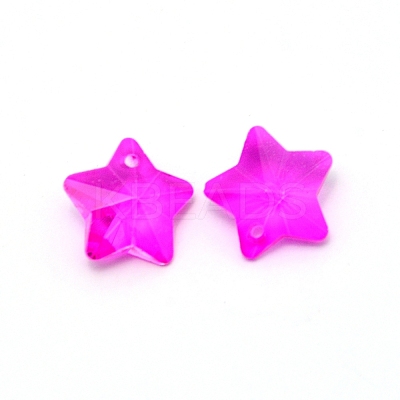 Transparent Glass Pendants GLAA-P037-04-18-1