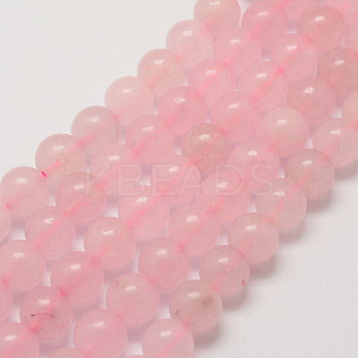 Natural Rose Quartz Bead Strands X-G-P281-02-4mm-1