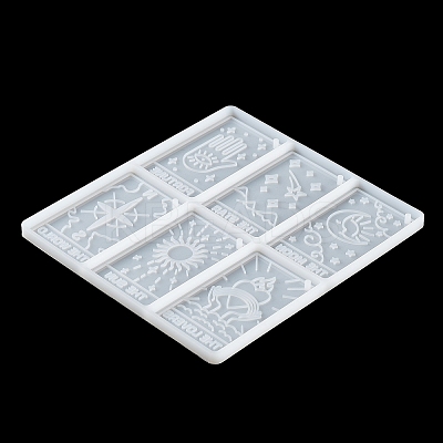 The Sun/Star/World Tarot Card DIY Pendant Silicone Molds Set DIY-A046-04-1