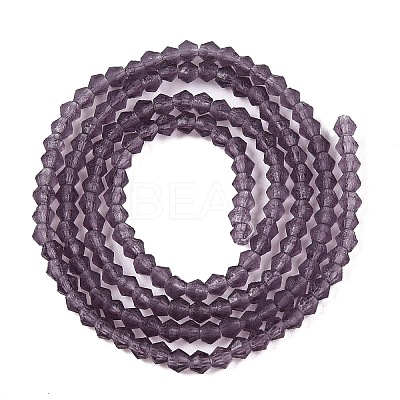 Imitate Austrian Crystal Frosted Glass Beads Strands LS-EGLA-A039-T2mm-MD04-1