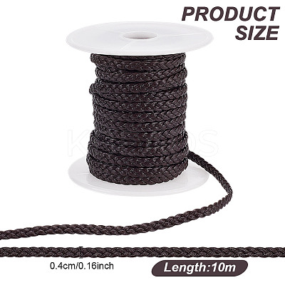 Microfibe Imitation Leather Braided Cord OCOR-WH0101-29B-1