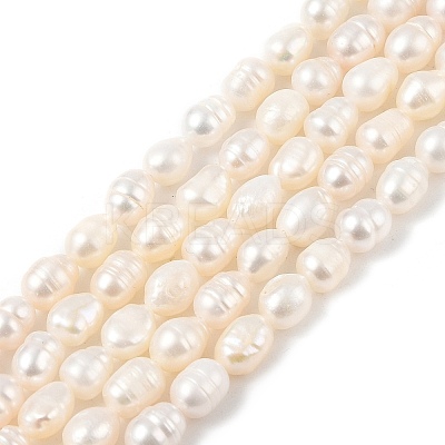 Natural Cultured Freshwater Pearl Beads Strands PEAR-I007-01B-02B-01-1