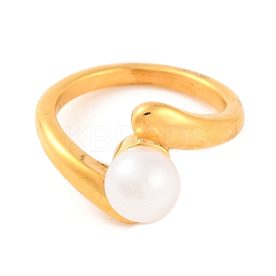 Ion Plating(IP) 304 Stainless Steel Finger Rings for Women RJEW-S414-42B-G-1