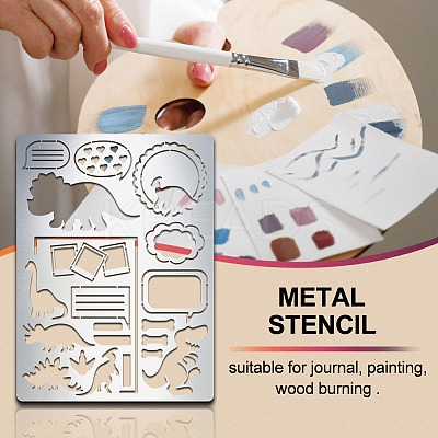 Stainless Steel Metal Cutting Dies Stencils DIY-WH0289-070-1