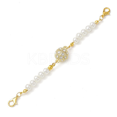 2Pcs 2 Styles Alloy Rhinestone Magnetic Clasps AJEW-JB01294-1