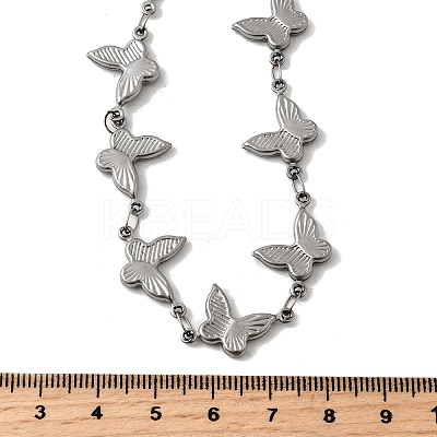 304 Stainless Steel Link Chain Necklaces LS-NJEW-Q033-01A-P-1