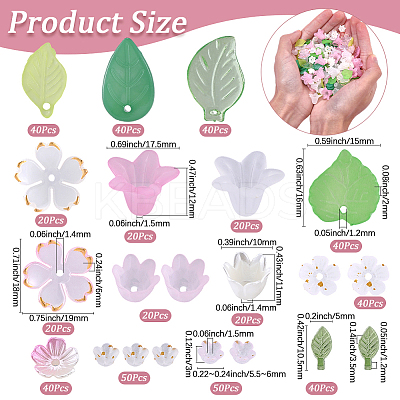 DIY Leaf & Flower Jewelry Making Kits DIY-SC0031-73-1
