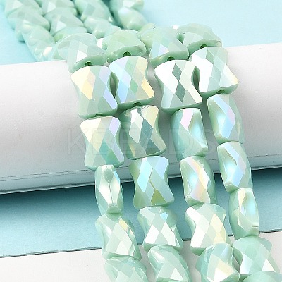 AB Color Plate Glass Beads Strands EGLA-P051-06A-B09-1