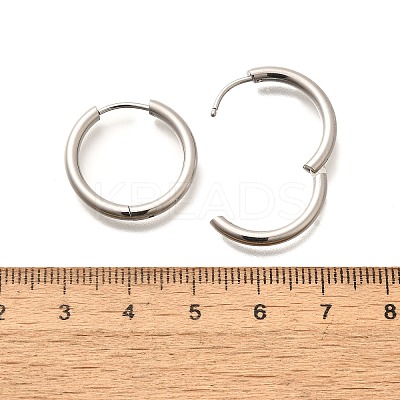 304 Stainless Steel Hoop Earrings for Women EJEW-M068-15E-P-1