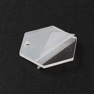 Transparent Acrylic Pendants LS-TACR-WH0001-70-1