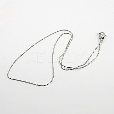 Tarnish Resistant Herringbone Chain Necklace for Men NJEW-F027-16-1mm-1