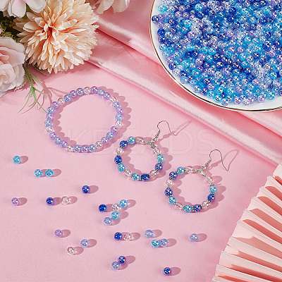 5 Colors Transparent Acrylic Beads MACR-PA0001-03A-01-1