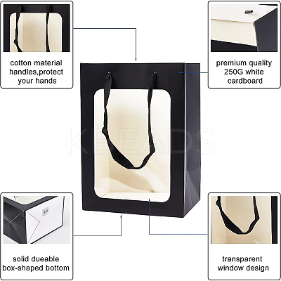 Kraft Paper Bags with Handle AJEW-BC0001-55A-A-1