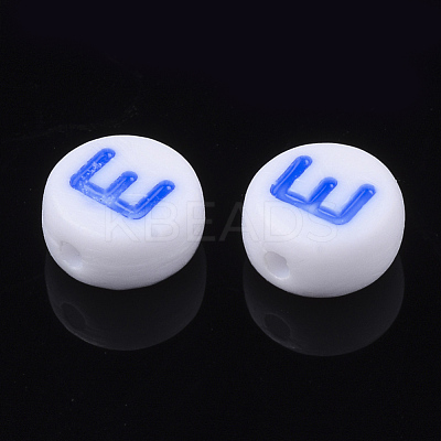 Initial Acrylic Beads OACR-E001-20E-1