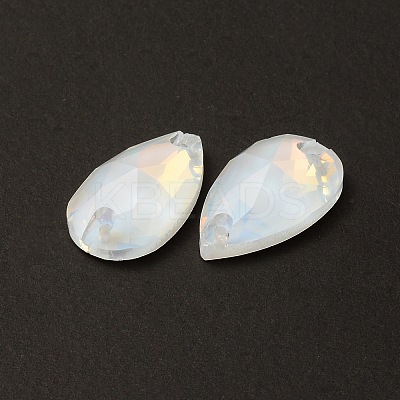 Mocha Effect Teardrop Shape Sew on Rhinestone GLAA-A024-04B-001AM-1