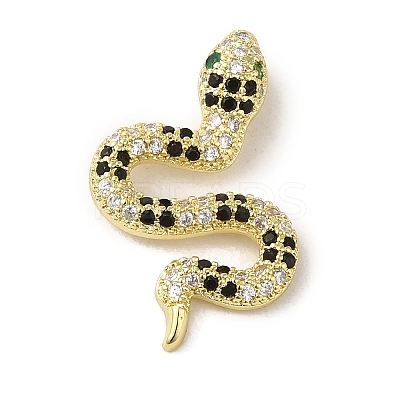 Brass Micro Pave Cubic Zirconia Pendants KK-R162-034A-G-1