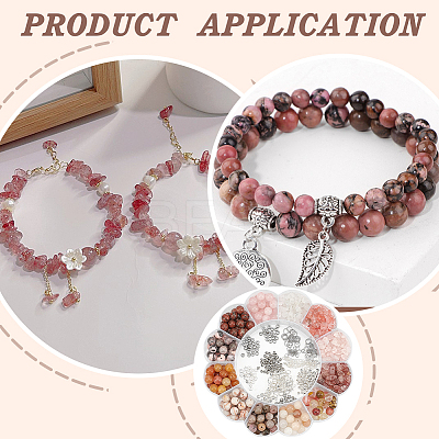 DIY Natural Mixed Gemstone Jewelry Set Making Kit DIY-WR0004-25-1