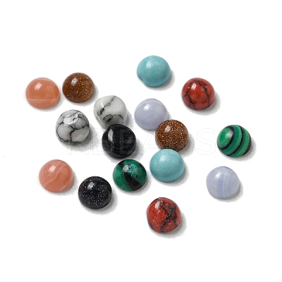 Synthetic Mixed Gemstone Cabochons G-Q173-01A-01-1