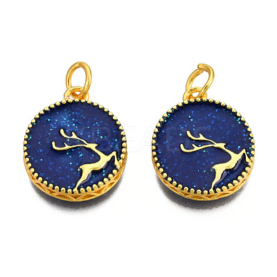 Alloy Enamel Pendants ENAM-N056-039-1