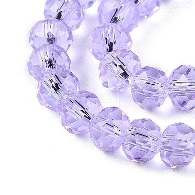 Transparent Glass Beads Strands GLAA-T023-8mm-B01-1