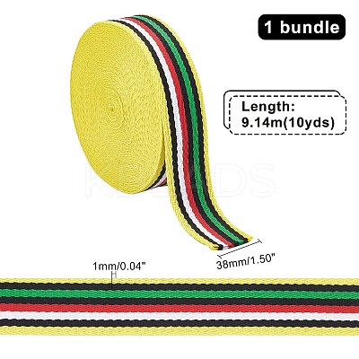 Polyester Braid Ribbon OCOR-WH0068-34-1