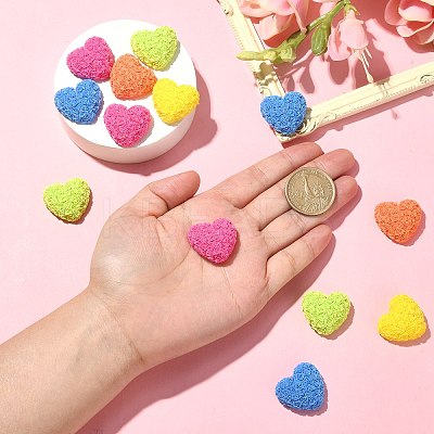 30Pcs Opaque Resin Cabochons RESI-CJ0003-54-1