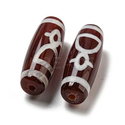 Tibetan Style dZi Beads Strands G-P526-A04-1