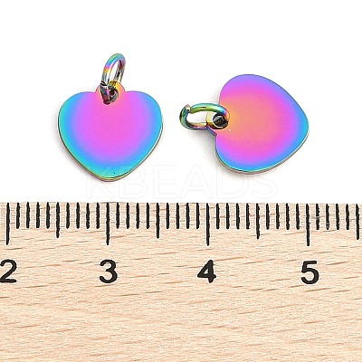 Ion Plating(IP) 304 Stainless Steel Stamping Blank Tag Charms STAS-I311-18RC-1