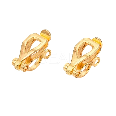 Iron Clip-on Earring Findings X-KK-R071-06G-1