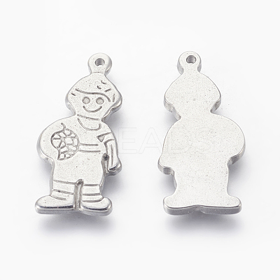 Tarnish Resistant 304 Stainless Steel Pendants X-STAS-E445-05-1