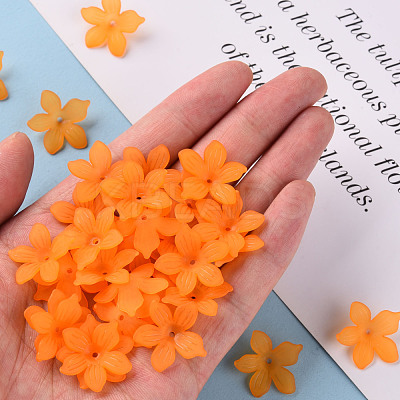 Frosted Acrylic Bead Caps MACR-S371-05A-724-1