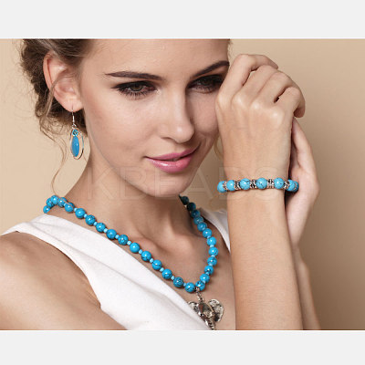 Fashion Tibetan Style Bracelets BJEW-JB00887-02-1