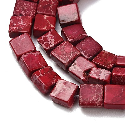 Dyed Natural Imperial Jasper Beads Strands G-F833-A01-01B-1
