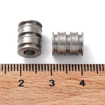Non-Tarnish 303 Stainless Steel European Beads STAS-Q302-18A-P-1