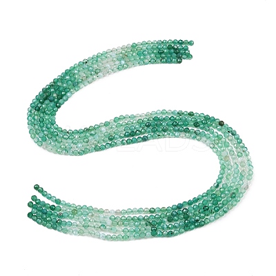 Natural Green Onyx Agate Beads Strands G-L633-A01-3mm-1