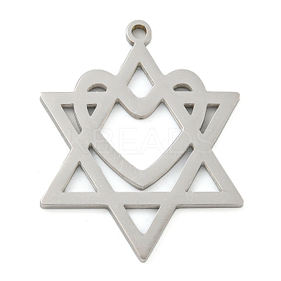 Non-Tarnish 304 Stainless Steel Pendants STAS-Z076-4P-1
