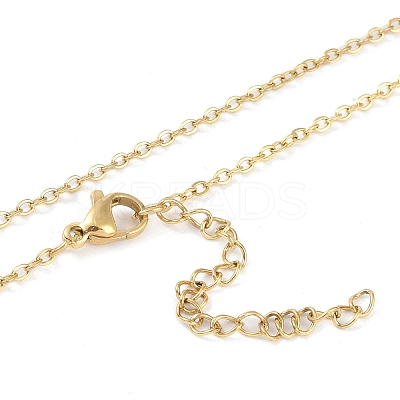 304 Stainless Steel Pendants Necklaces NJEW-K266-03D-G-1