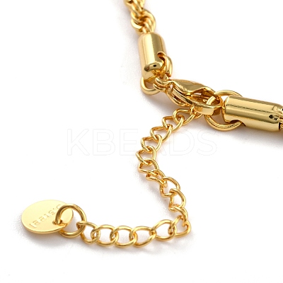 Alloy Enamel Oval with Virgin Mary Charm Bracelets BJEW-L652-19-G-1