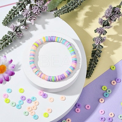 Handmade Polymer Clay Beads Strands CLAY-YW0001-19A-1