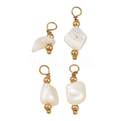 Natural Freshwater Shell Pendants SH-CBA5EEC-11G-1