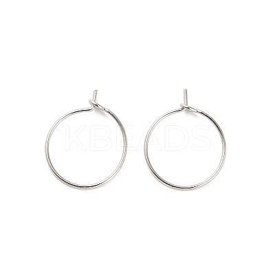Brass Hoop Earring Findings LS-KK-R112-038A-1