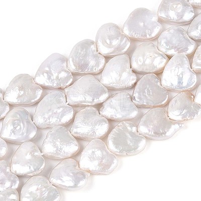 Natural Baroque Keshi Pearl Beads Strands PEAR-T006-33A-1
