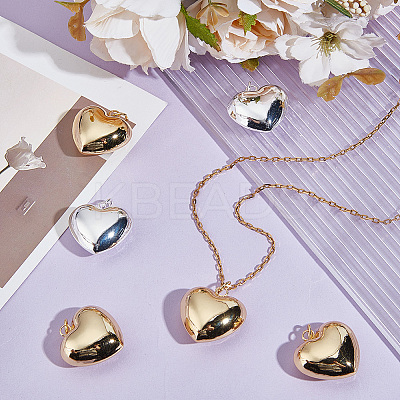 10Pcs 2 Colors Eco-Friendly Brass Pendants KK-BBC0017-34-1