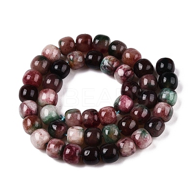 Dyed Natural White Jade Beads Strands G-T138-D25-1