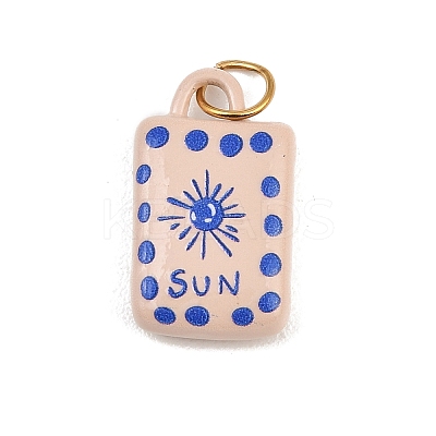 Printed 304 Stainless Steel Pendants X-STAS-B125-03B-G-1