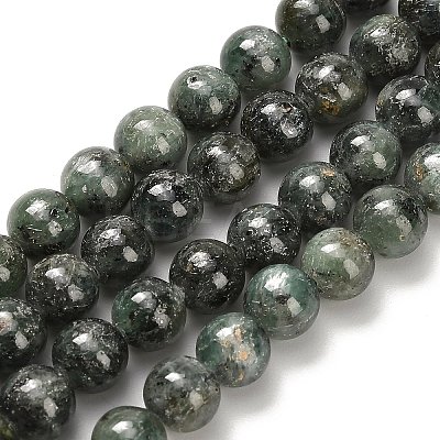 Natural Green Kyanite Beads Strands G-H335-B02-6mm-AB-1