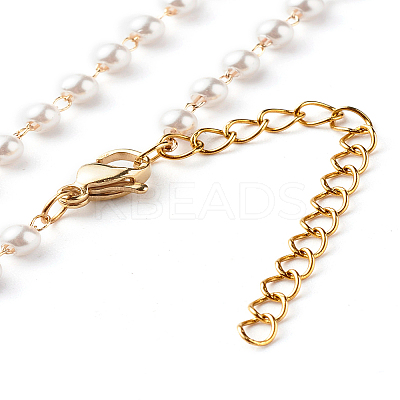 Bowknot Transparent Acrylic Pendant Necklaces X1-NJEW-TA00002-1